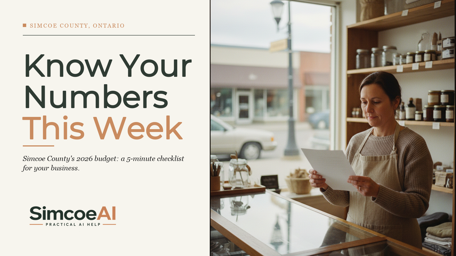 Header image: Simcoe County's 2026 Budget: The Checklist Every Local Business Should Run This Week